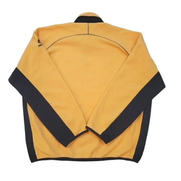 Vintage 90s Y2K Tommy Hilfiger Cold Stop Performance Fleece Jacket in Yellow XXL - Picture 2 of 10